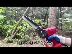 เลื่อยโซ่ไฟฟ้าไร้สายไร้แปรงถ่านขนาดพกพาขนาด 8 นิ้ว