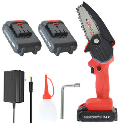 4 Inch Cordless Battery Powered Handheld Mini Chainsaw For Tree Branch