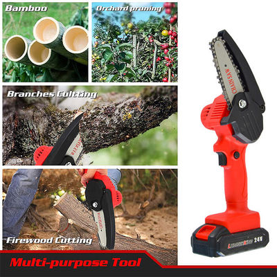 4 Inch Cordless Battery Powered Handheld Mini Chainsaw For Tree Branch