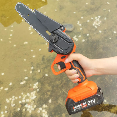 Portable Handheld Mini Lithium Electric Chainsaw 6 Inch Cordless Rechargeable Chainsaws