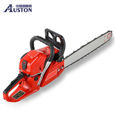 58CC Cordless 2 Stroke Gasoline Chainsaw 20 Inch Petrol Chainsaw For Cutting Wood