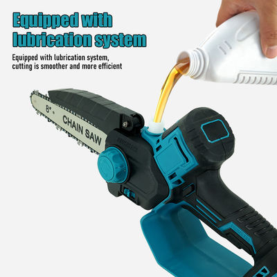 Lithium Battery Powered DIY Cordless Mini Electric Chainsaw 8 Inch With Brushless Motor Saw Chains