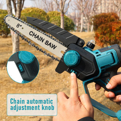 Lithium Battery Powered DIY Cordless Mini Electric Chainsaw 8 Inch With Brushless Motor Saw Chains