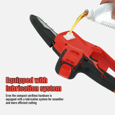 6 Inch Battery-powered Portable Rechargeable Mini Battery Powered Power Chainsaw Lithium