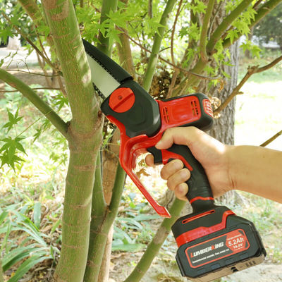 6 Inch Battery-powered Portable Rechargeable Mini Battery Powered Power Chainsaw Lithium Battery Cordless Chain Saw Machine