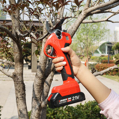 Customized Professional 30mm Cordless Battery Operated Electric Pruning Shears Tree Branch Pruner