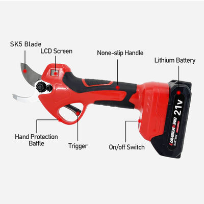 Cordless Electric Battery Garden Tree Pruner Power Shears For Branch Cutter Pruning Shear