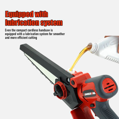 Mini Chainsaw Cordless Lithium Battery Portable Electric Powered Handheld Chainsaw
