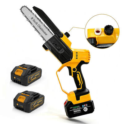 Wholesale 21V 500W Brushless 8" Handheld Electric Chainsaw (4820 Motor, 11m/s, 1/4" .043"), Makita Battery Interface Power Pruning Saw