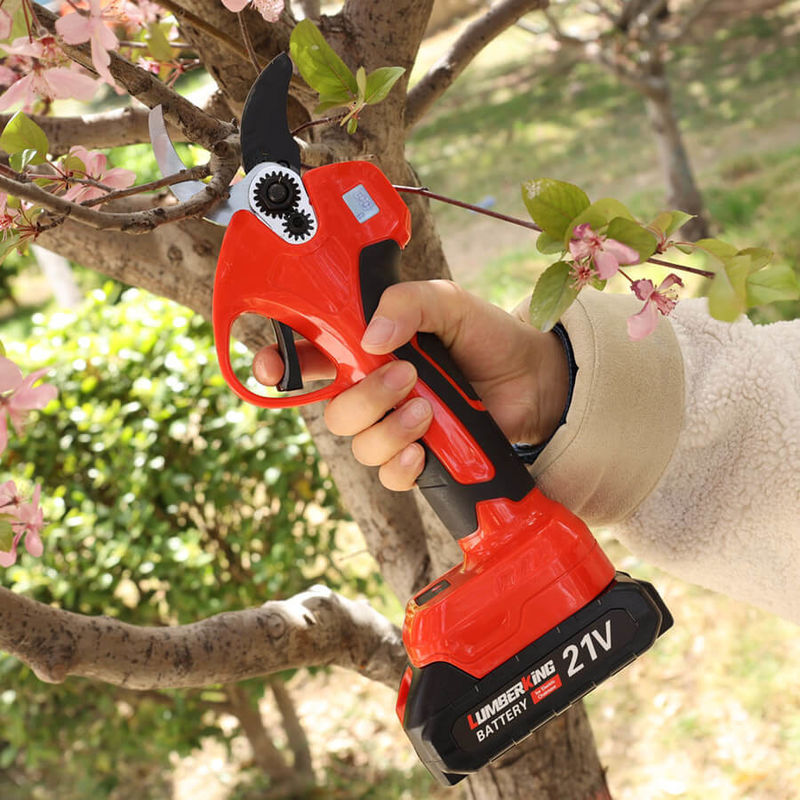 Cordless Electric Battery Garden Tree Pruner Power Shears For Branch Cutter Pruning Shear