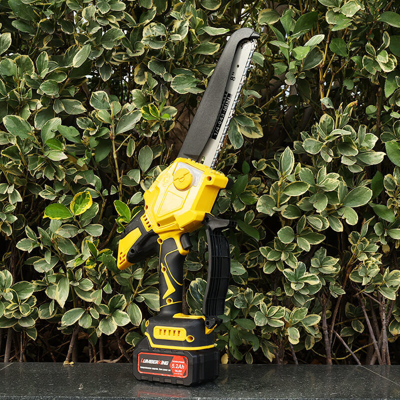 6-Inch Portable Electric Cordless Chain Saw Mini Electric Chainsaw with Battery Power