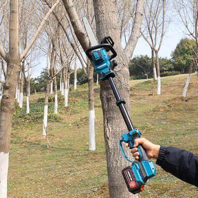 12 นิ้ว 800W Telescopic Electric Pole Chainsaw สําหรับการตัดต้นไม้และการตัดสวน